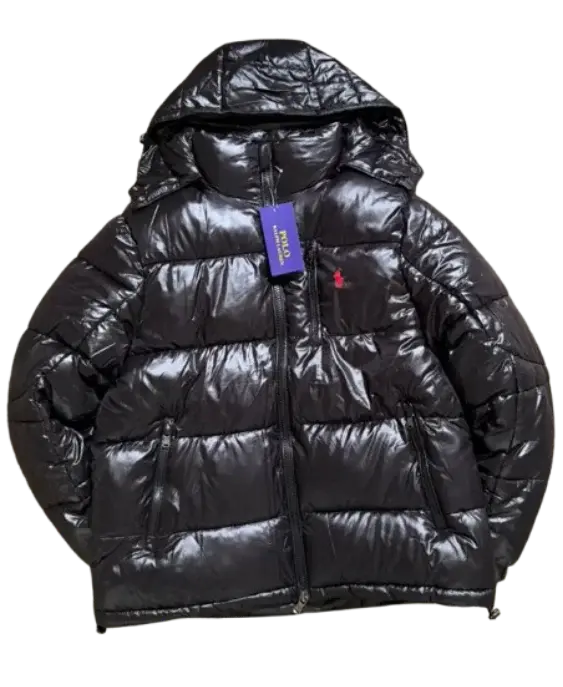 Ralph Lauren Shiny Black Puffer — listing image
