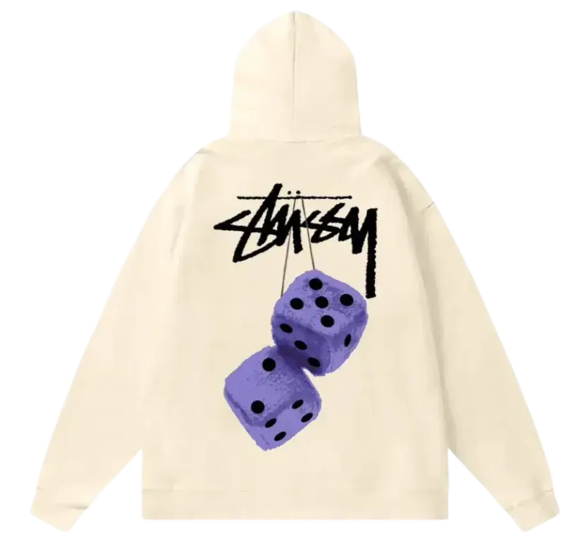 Stussy Hoodie - Cream Dice Hoodie — listing image