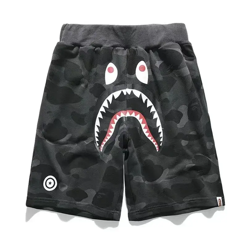 Bape Shorts - Black Camo Shark — listing image