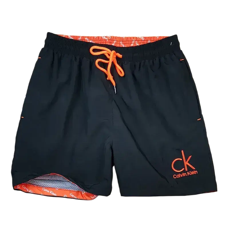 Calvin Klein Shorts - Navy Orange Logo — listing image